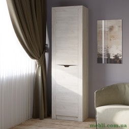 Шафа-пенал закрита Еверест Ліберті лівий дуб крафт білий