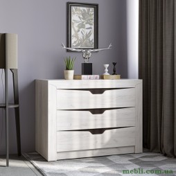 Комод для речей Еверест Ліберті-1000 100х38х76 дуб крафт білий