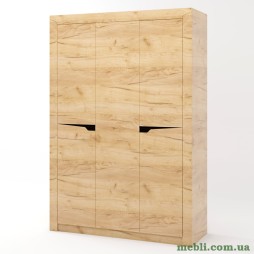 Шафа велика для речей Еверест Ліберті-1420 дуб крафт золотий