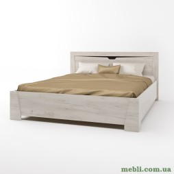 Ліжко двоспальне Еверест Ліберті-1600 160х200 дуб крафт білий