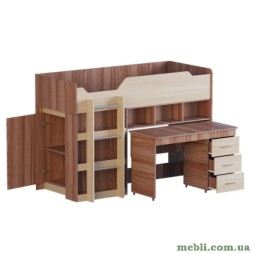 Ліжко-горище МІКС шимо темний/шимо світлий