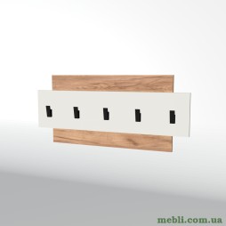 Вішалка настінна Еверест Нордік-800 80х3х36 Білий/Дуб крафт золотий