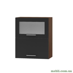 Кухонний модуль верхній вітрина Еверест Оптіма ВВГ14-600 Антрацит 60х30х72