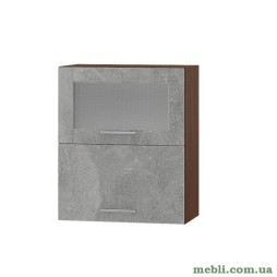 Кухонний модуль верхній вітрина Еверест Оптіма ВВГ14-600 Бетон 60х30х72