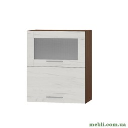 Кухонний модуль верхній вітрина Еверест Оптіма ВВГ14-600 Дуб крафт білий 60х30х72