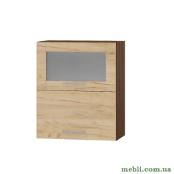 Кухонний модуль верхній вітрина Еверест Оптіма ВВГ14-600 Дуб крафт золотий 60х30х72