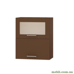 Кухонний модуль верхній вітрина Еверест Оптіма ВВГ14-600 Капучіно 60х30х72