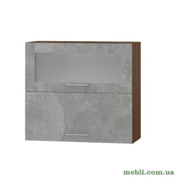 Кухонний модуль верхній вітрина Еверест Оптіма ВВГ14-800 Бетон 80х30х72