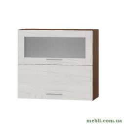 Кухонний модуль верхній вітрина Еверест Оптіма ВВГ14-800 Дуб крафт білий 80х30х72