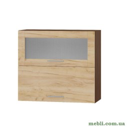 Кухонний модуль верхній вітрина Еверест Оптіма ВВГ14-800 Дуб крафт золотий 80х30х72