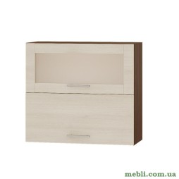 Кухонний модуль верхній вітрина Еверест Оптіма ВВГ14-800 Дуб шамоні світлий 80х30х72