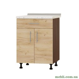 Кухонний модуль нижній із шухлядою Еверест Оптіма Н75-600 Дуб крафт золотий (без стільниці) 60х47х82