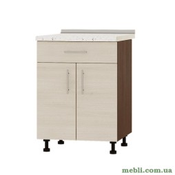 Кухонний модуль нижній із шухлядою Еверест Оптіма Н75-600 Дуб шамоні світлий (без стільниці) 60х47х82