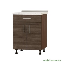 Кухонний модуль нижній із шухлядою Еверест Оптіма Н75-600 Дуб шамоні темний (без стільниці) 60х47х82