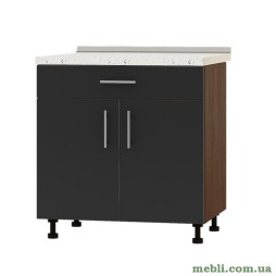 Кухонний модуль нижній із шухлядою Еверест Оптіма Н75-800 Антрацит (без стільниці) 80х47х82