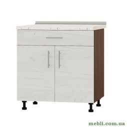 Кухонний модуль нижній із шухлядою Еверест Оптіма Н75-800 Дуб крафт білий (без стільниці) 80х47х82