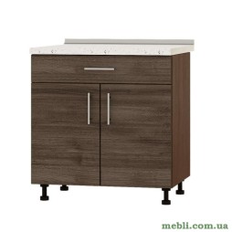 Кухонний модуль нижній із шухлядою Еверест Оптіма Н75-800 Дуб шамоні темний (без стільниці) 80х47х82