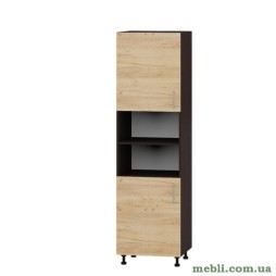 Кухонний пенал Еверест Оптіма Н76-600 Дуб крафт золотий 60х57х215