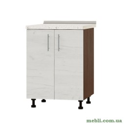 Кухонний модуль нижній Еверест Оптіма Н82-600 Дуб крафт білий (без стільниці) 60х47х82