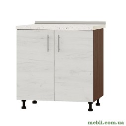 Кухонний модуль нижній Еверест Оптіма Н82-800 Дуб крафт білий (без стільниці) 80х47х82