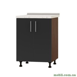 Кухонний модуль під мийку Еверест Оптіма Н84-600 Антрацит (без стільниці) 60х47х82