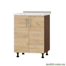 Кухонний модуль під мийку Еверест Оптіма Н84-600 Дуб крафт золотий (без стільниці) 60х47х82