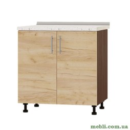 Кухонний модуль під мийку Еверест Оптіма Н84-800 Дуб крафт золотий (без стільниці) 80х47х82