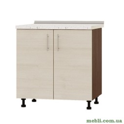 Кухонний модуль під мийку Еверест Оптіма Н84-800 Дуб шамоні світлий (без стільниці) 80х47х82