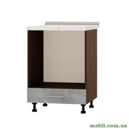 Кухонний модуль під духовку Еверест Оптіма Н85-600 Бетон (без стільниці) 60х47х82