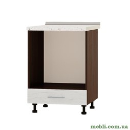 Кухонний модуль під духовку Еверест Оптіма Н85-600 Дуб крафт білий (без стільниці) 60х47х82