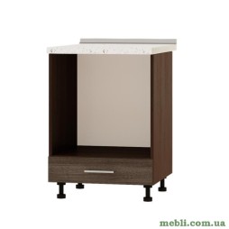 Кухонний модуль під духовку Еверест Оптіма Н85-600 Дуб шамоні темний (без стільниці) 60х47х82