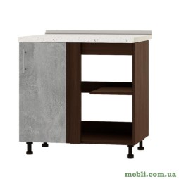 Кухонний модуль кутовий Еверест Оптіма Н89-845 Бетон (без стільниці) 85х47х82