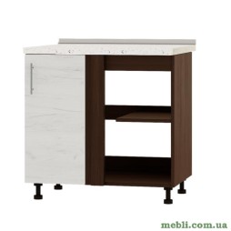 Кухонний модуль кутовий Еверест Оптіма Н89-845 Дуб крафт білий (без стільниці) 85х47х82