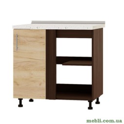 Кухонний модуль кутовий Еверест Оптіма Н89-845 Дуб крафт золотий (без стільниці) 85х47х82