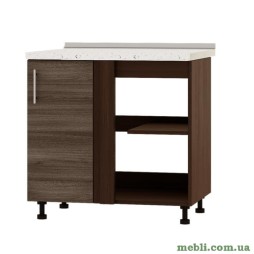 Кухонний модуль кутовий Еверест Оптіма Н89-845 Дуб шамоні темний (без стільниці) 85х47х82