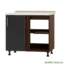 Кухонний модуль кутовий Еверест Оптіма Н89-895 Антрацит (без стільниці) 90х47х82