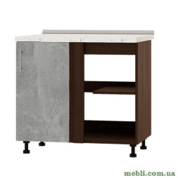 Кухонний модуль кутовий Еверест Оптіма Н89-895 Бетон (без стільниці) 90х47х82