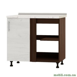 Кухонний модуль кутовий Еверест Оптіма Н89-895 Дуб крафт білий (без стільниці) 90х47х82