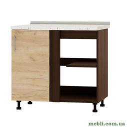 Кухонний модуль кутовий Еверест Оптіма Н89-895 Дуб крафт золотий (без стільниці) 90х47х82