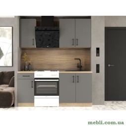 Кухня модульна Еверест Оптіма набір №1 Графіт 1,8 м