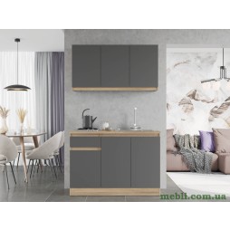 Кухня модульна Еверест Оптіма набір №5 Графіт 1,2 м
