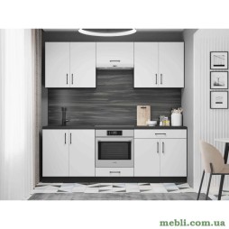Кухня модульна Еверест Оптіма набір №8 Білий 2,2 м