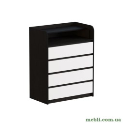 Комод пеленальний Еверест 80х45х101 венге/білий (телескопи)