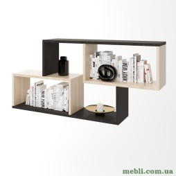Полиця навісна Еверест ПН-4 венге/дуб молочний