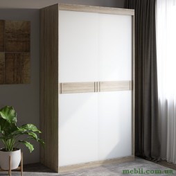 Шафа-купе Еверест Соната 1200 дводверна 120х60х217 дуб сонома+білий