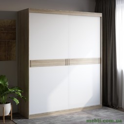 Шафа-купе Еверест Соната 1800 дводверна 180х60х217 дуб сонома+білий
