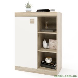 Тумба офісна відкрита Еверест Соната 70х38х93 дуб сонома/білий
