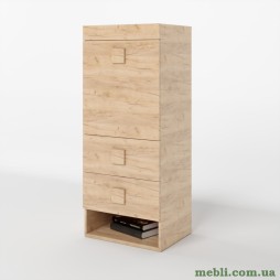 Шафа-пенал надставка Еверест Соната дуб крафт золотий