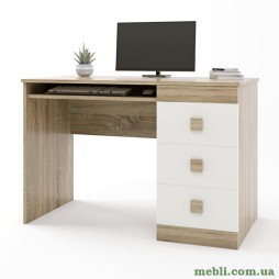 Стіл письмовий Еверест Соната дуб сонома/білий