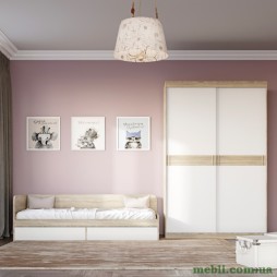 Спальня Дитяча Еверест Соната Комплект 3 (модульна - 2 елементи) дуб сонома/білий